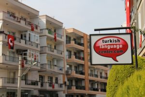 Die Sprachschule ist in einer sehr angenehmen Nachbarschaft.